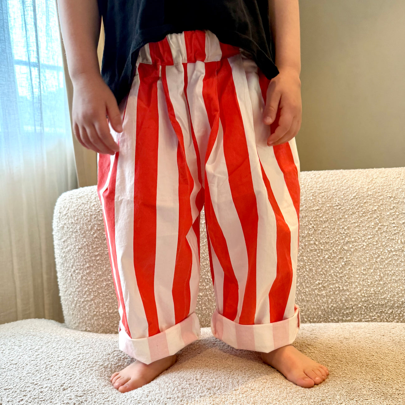 Atlas Red Stripe Trousers